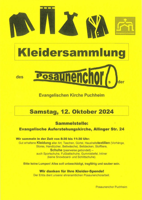 Kleidersammlung 10/2024