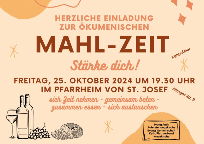 Mahl-Zeit Ökumenischen